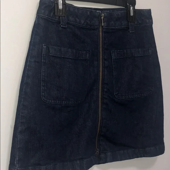 MADEWELL zip front detail denim skirt - Picture 3 of 7